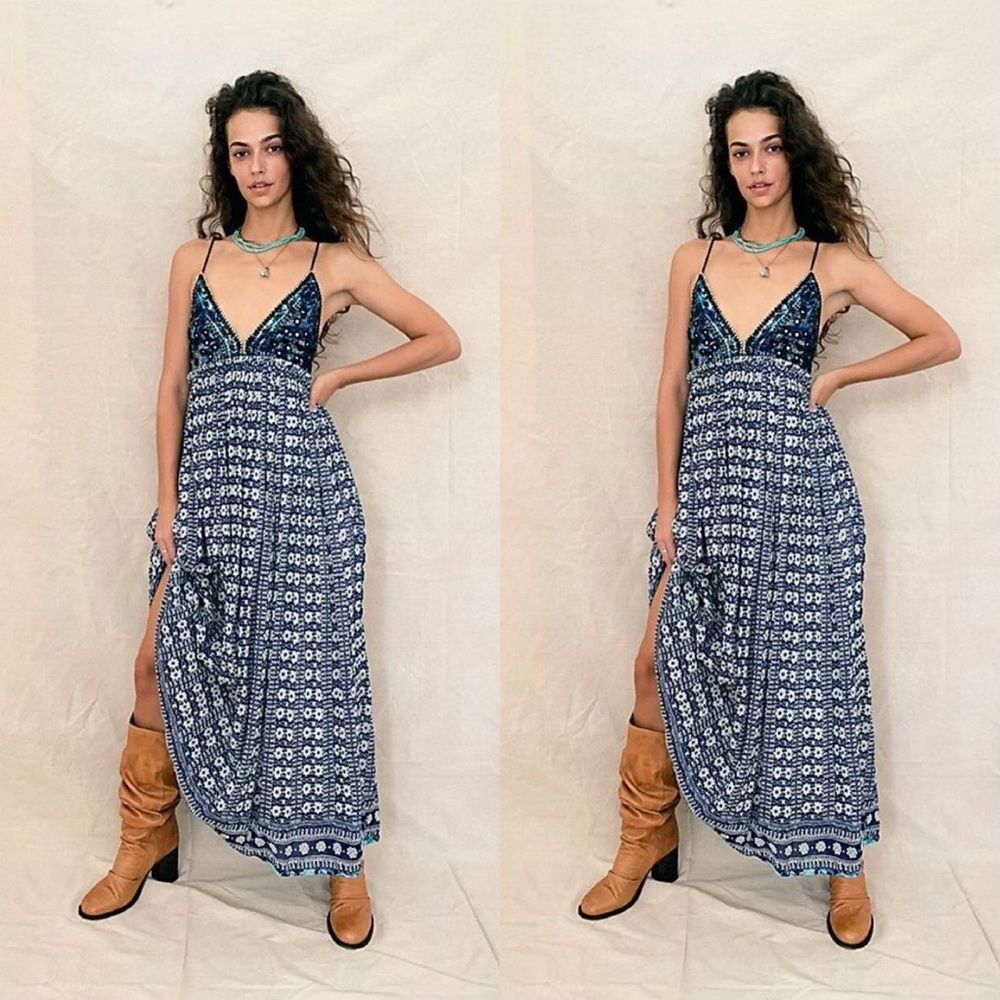 Free People Good Vibes Maxi Dress